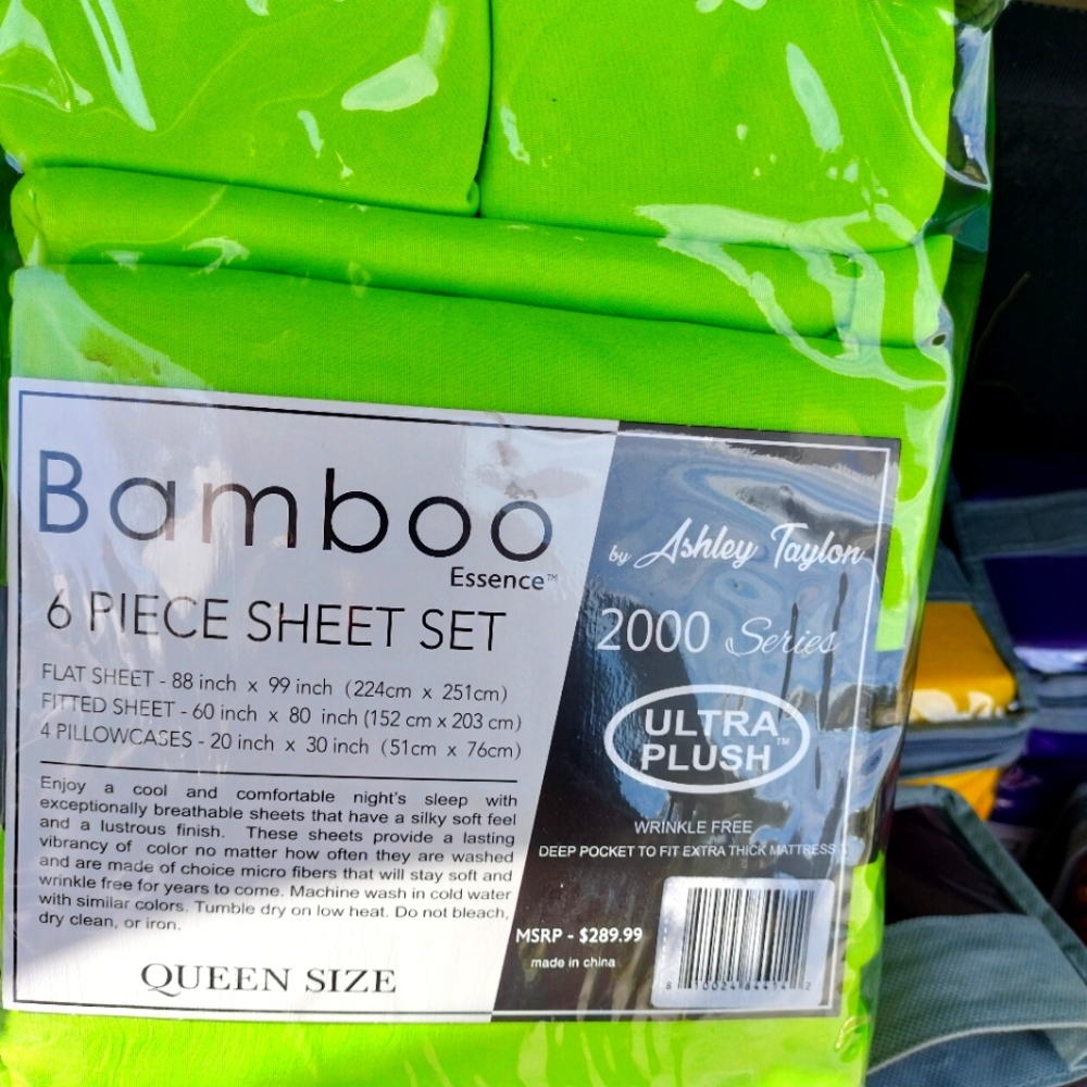 Bamboo 6 peice sheet sets